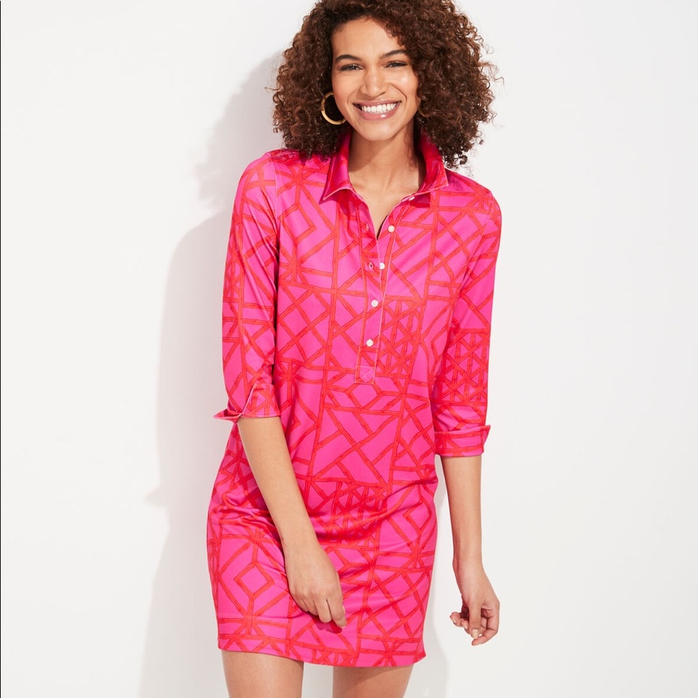 NWT Sankaty Bamboo Lattice Margo Shirt Dress